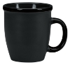 Black Duo-Texture Mug - 12 oz.