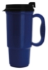 Metallic Navy Budget Traveler Mug with Slider Lid