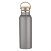 21 Oz. Liberty Stainless Steel Bottle With Wood Lid- Graphite