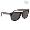 Rubberized Sunglasses Black w/ Gray