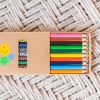19 Piece Crayon And Pencil Set Box Open