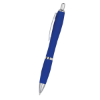 Satin Pens With Antimicrobial Additive Blue/Silver Trim