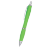 Satin Pens With Antimicrobial Additive Lime Green/Silver Trim