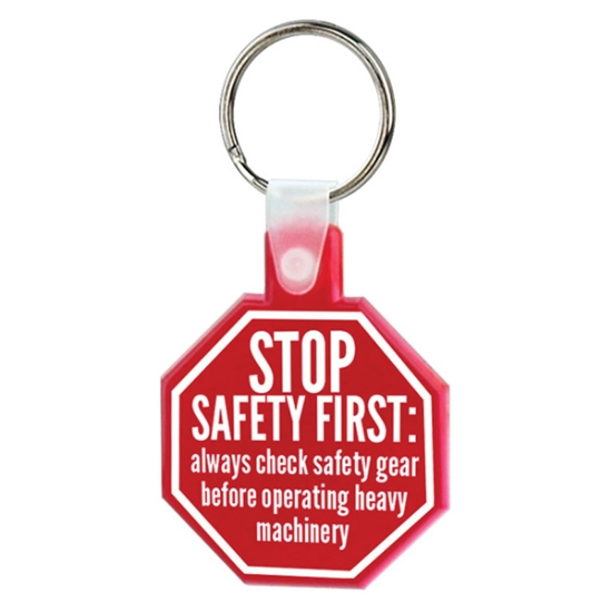 Soft Stop Sign Keytags 