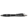 Soft Grip Click Pen Black/Silver Accents