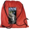 Drawstring Backpack - Full Color Red