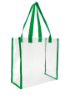 Clear Game Tote Green Trim