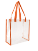 Clear Game Tote Orange Trim