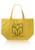 Full Color Sublimation Reusable Tote Bags Yellow