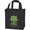 Laminated Non-Woven Grocery Tote Black