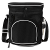 Double Compartment 12 Pack Golf Coolers Black/White Trim