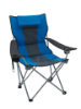 Premium Stripe Reclining Chairs Royal Blue/Charcoal