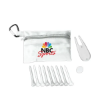 Full Color Deluxe Golf Kit in Zippered Pouch White