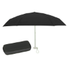 37" Arc Telescopic Folding Travel Umbrella With Eva Case Black