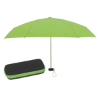 37" Arc Telescopic Folding Travel Umbrella With Eva Case Lime Green