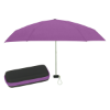 37" Arc Telescopic Folding Travel Umbrella With Eva Case Purple