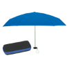 37" Arc Telescopic Folding Travel Umbrella With Eva Case Royal Blue