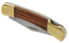 Small Rosewood Pocket Knife Gold