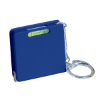 Square Level Tape Measure Key Tag Blue