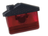 House Clip Magnet - Good Value (R) Transparent Red