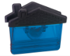 House Clip Magnet - Good Value (R) Transparent Blue