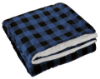 Sherpa Throw Buffalo Check Navy