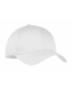 Six Panel Twill Cap White