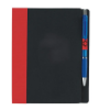 5" x 7" ECO Notebook with Flags Black/Red