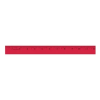 12" Enamel Flat Wood Rulers Red