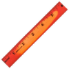 6" Mood Wood Rulers Red to Orange