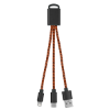 2-In-1 Braided Charging Buddy Orange