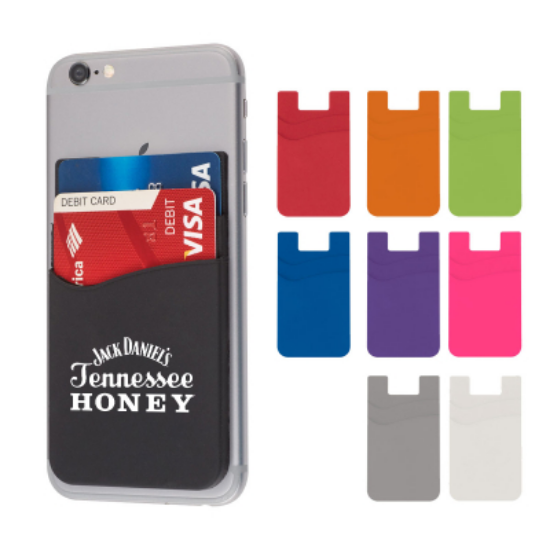 Dual Pocket Silicone Phone Wallet (222)