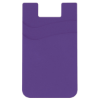 Dual Pocket Silicone Phone Wallet (OFN6200) Purple