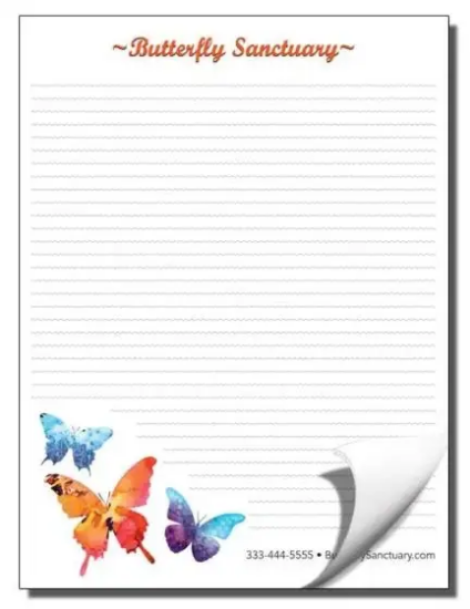 8 ½" x 11" Notepad - 100 Sheets