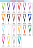 5/8" Custom Flat Polyester Lanyard Colors