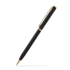 Black Brass Twist Action Pen With Gold Trim