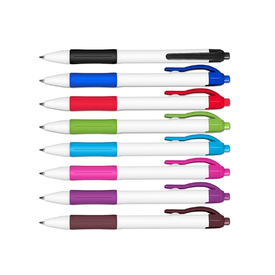 Zebra Sarasa Dry X-20-WH Retractable Gel Pens With Rubber Grip