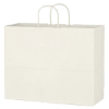 Picture of Kraft Paper White Shopping Bag - 16" x 12-1/2"