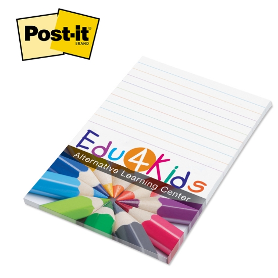 Post-it® Custom Printed Notepad 4" x 6" - 25 Sheets