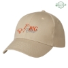 Custom Logo 6 Panel Polyester Cap - Embroidered Light Khaki