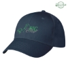 Custom Logo 6 Panel Polyester Cap - Embroidered Navy Blue