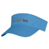 Custom Logo Cotton Twill Visor - Embroidered Light Blue