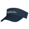 Custom Logo Cotton Twill Visor - Embroidered Navy Blue