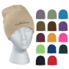 Custom Logo Knit Beanie Cap Athletic Gold