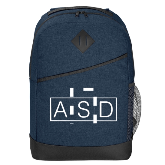 Custom Logo High Line Backpack - Embroidered Slate