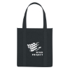 Custom Logo Non-Woven Avenue Shopper Tote Bag Black