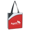 Custom Logo Non-Woven Conference Tote Bag Red With Black