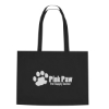 Custom Logo Non-Woven Shopper Tote with Hook and Loop Closure Black