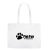 Custom Logo Non-Woven Shopper Tote with Hook and Loop Closure White