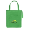 Custom Logo Non-Woven Insulated Shopper Tote Bag Kelly Green